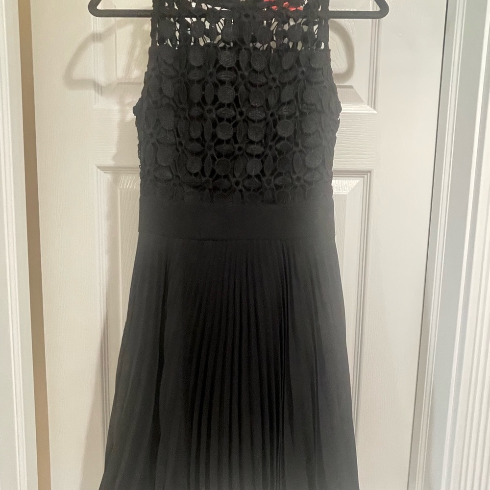 Chelsea & Violet Black Lace Detail Top